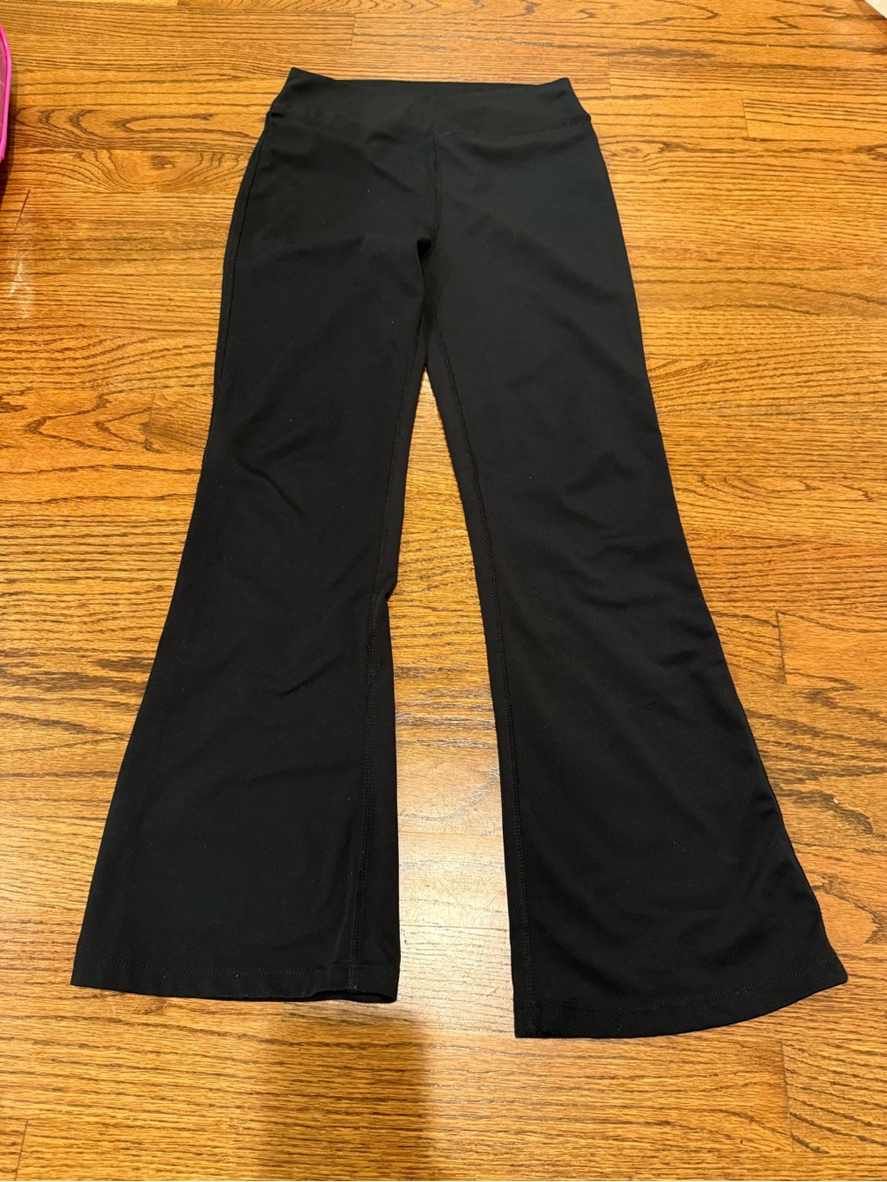Girls 8/10 Black Flare Yoga Pants